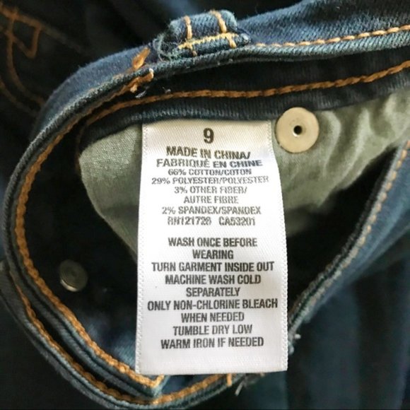 Go Jane Dark Wash Skinny Jeans Size 9 Stretch High Rise Denim - Picture 3 of 11